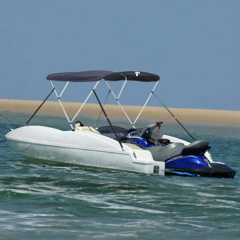 3-Bow Bimini-Top mit Mesh-Seitenteilen 183x(154-167)x137 cm