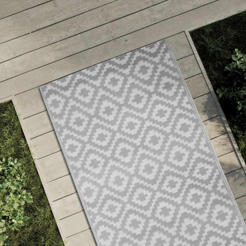 Outdoor-Teppich ARAKIL Grau 80x150 cm PP