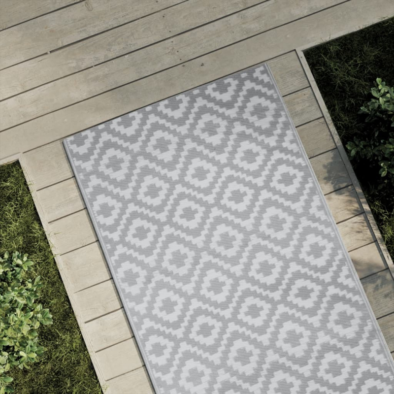 Outdoor-Teppich ARAKIL Grau 80x250 cm PP