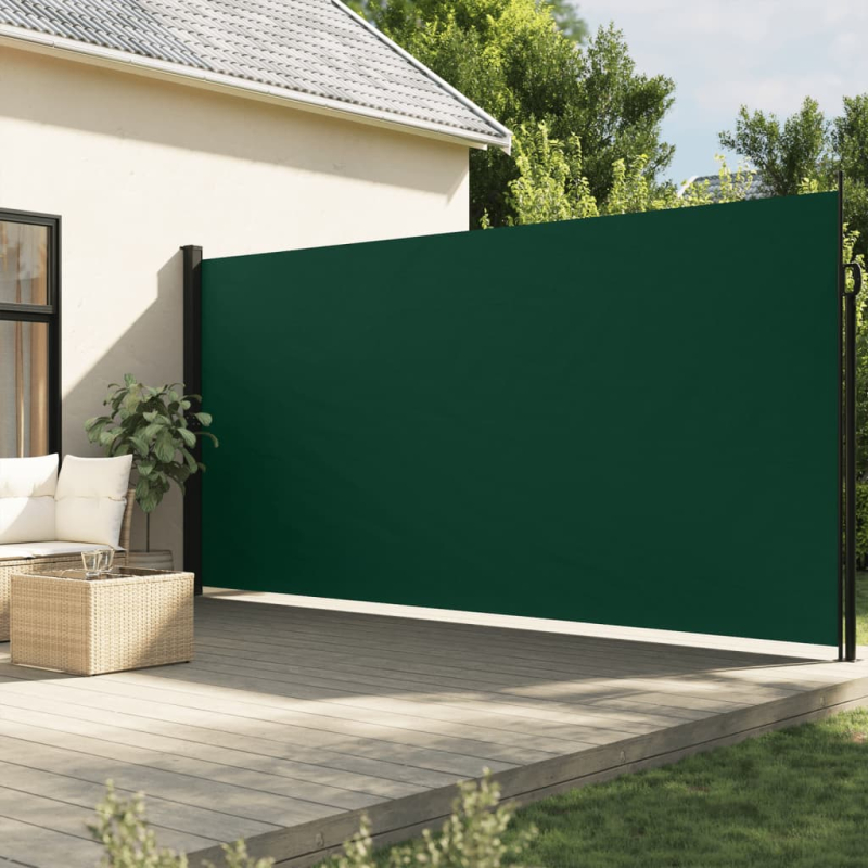 Seitenmarkise Ausziehbar Dunkelgrün 200x300 cm