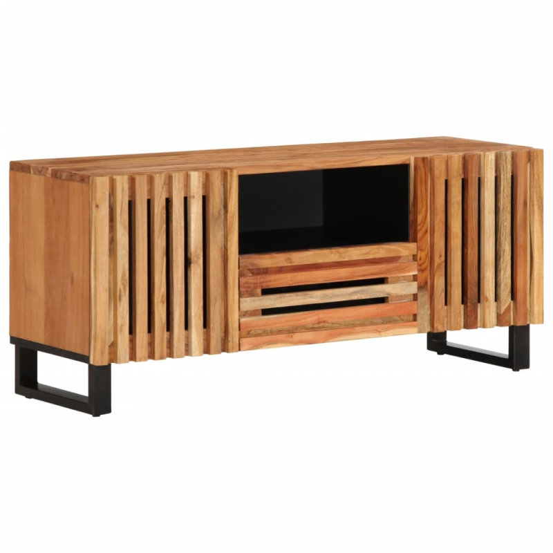 TV-Schrank 100x34x46 cm Massivholz Akazie