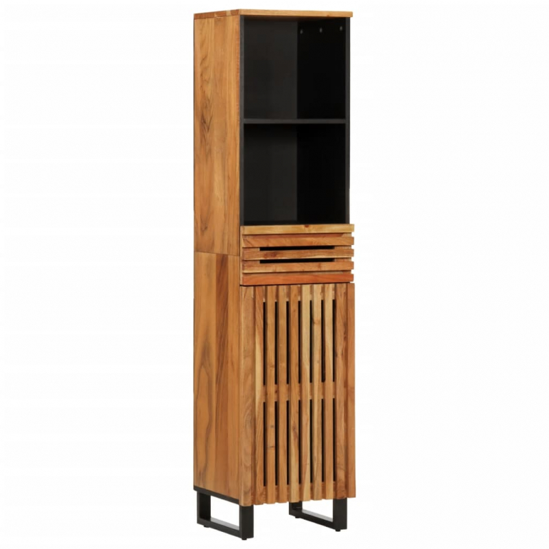 Sideboard 38x34x160 cm Massivholz Akazie