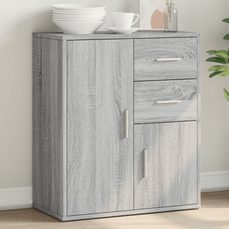 Sideboard Grau Sonoma-Eiche 60x31x70 cm Holzwerkstoff