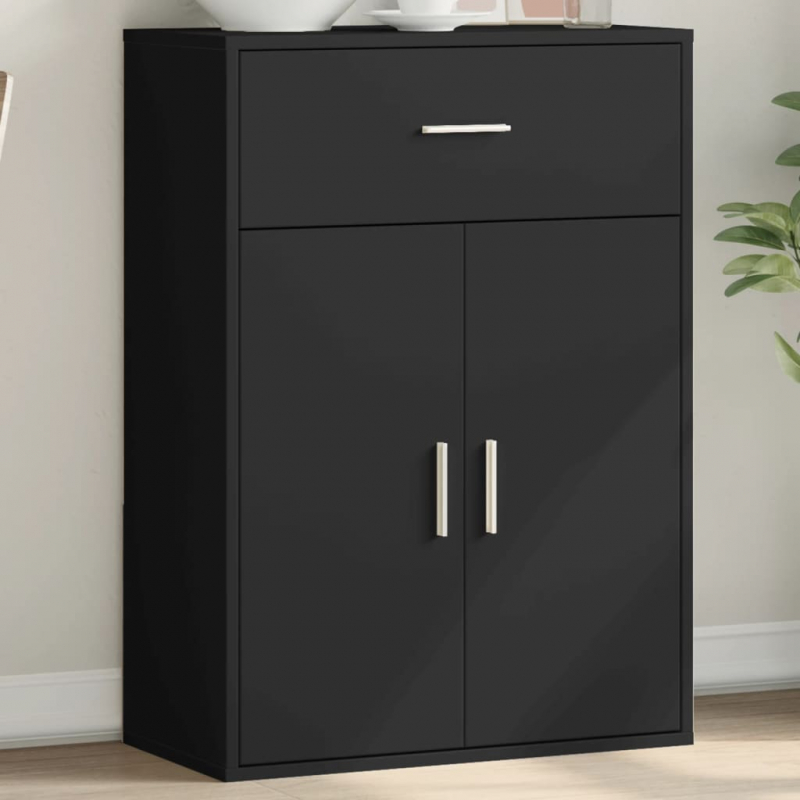 Sideboard Schwarz 60x30x84 cm Holzwerkstoff