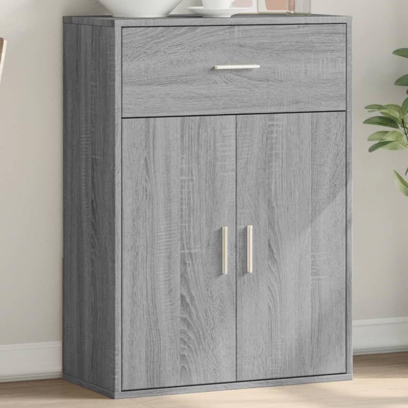 Sideboard Grau Sonoma 60x30x84 cm Holzwerkstoff