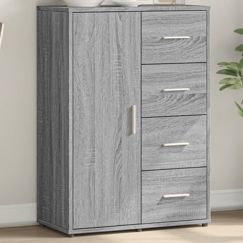 Sideboard Grau Sonoma 60x31x84 cm Holzwerkstoff