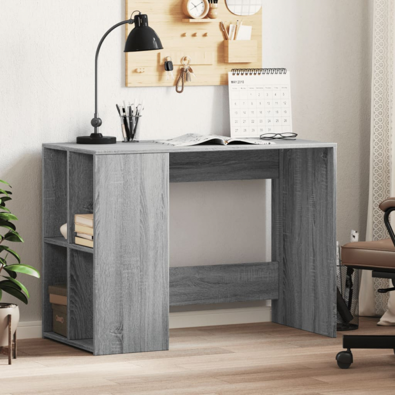 Schreibtisch Grau Sonoma 102x50x75 cm Holzwerkstoff