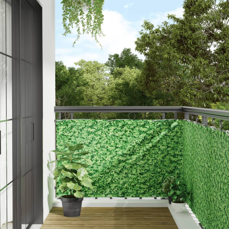 Garten-Sichtschutz Pflanzen-Optik Grün 300x90 cm PVC