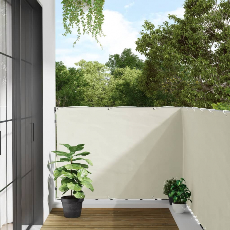 Garten-Sichtschutz Weiß 300x120 cm PVC