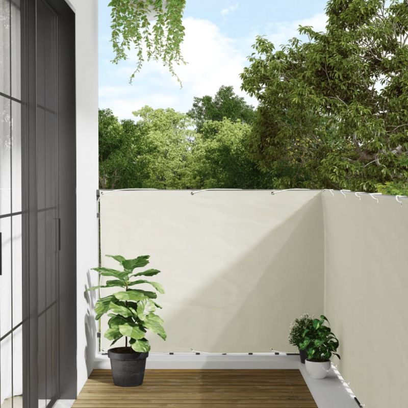 Garten-Sichtschutz Weiß 400x120 cm PVC