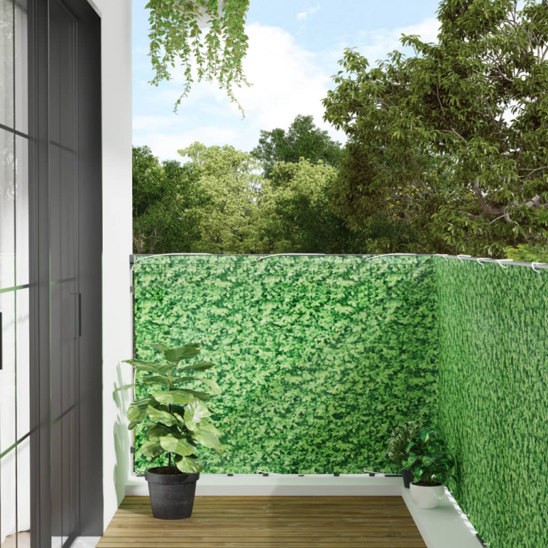 Garten-Sichtschutz Pflanzen-Optik Grün 300x120 cm PVC