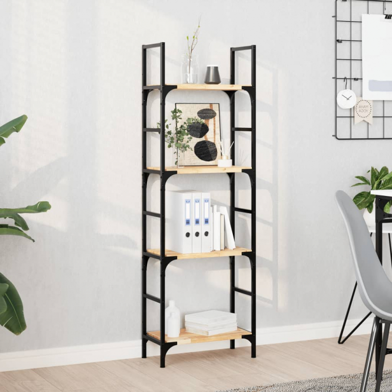 Schweberegale 4 Stk. 40x20x2 cm Massivholz Akazie Unbehandelt