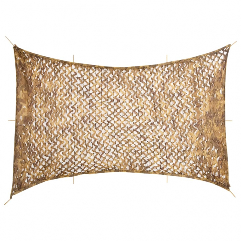 Tarnnetz mit Aufbewahrungstasche 724x515 cm Sandfarbe