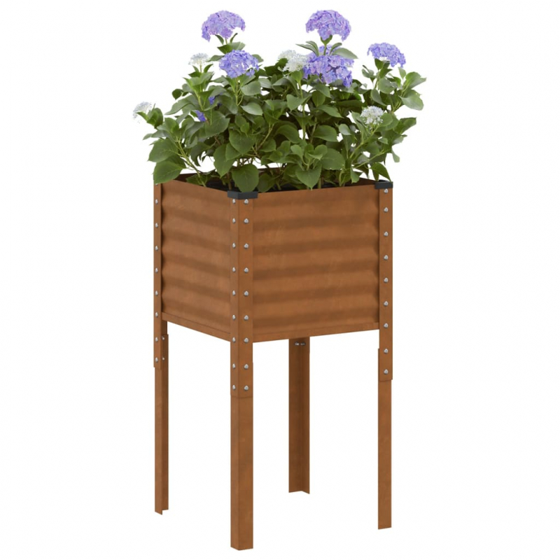 Pflanzkübel 45x45x88 cm Wetterfester Stahl
