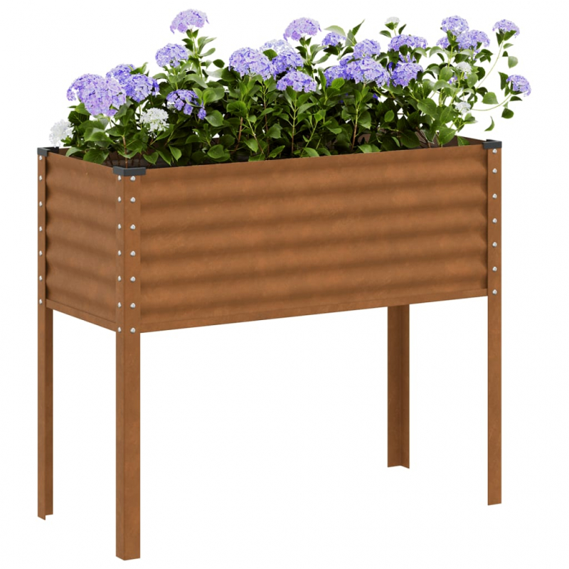 Pflanzkübel 100x41x90 cm Wetterfester Stahl