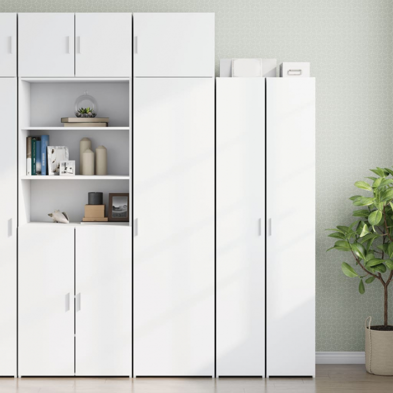 Hochschrank Schmal Weiß 50x42,5x225 cm Holzwerkstoff
