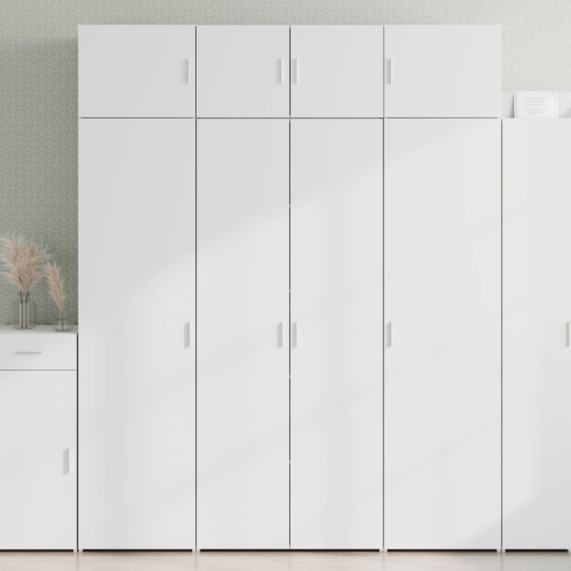 Hochschrank Weiß 80x42,5x225 cm Holzwerkstoff