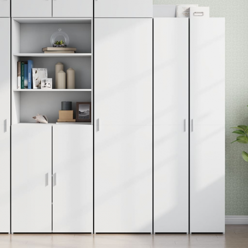 Highboard Weiß 50x42,5x185 cm Holzwerkstoff