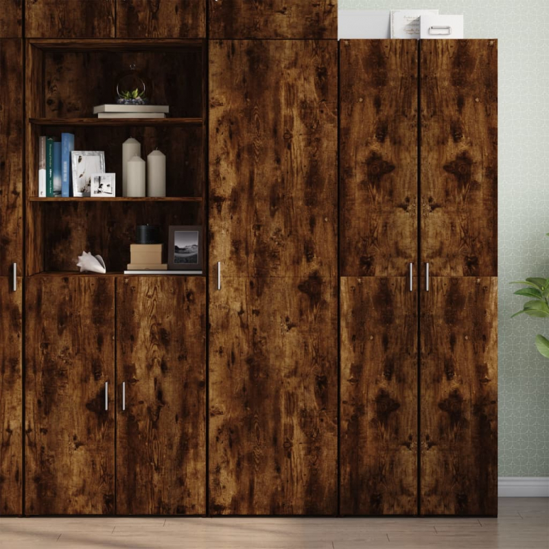 Highboard Räuchereiche 50x42,5x185 cm Holzwerkstoff