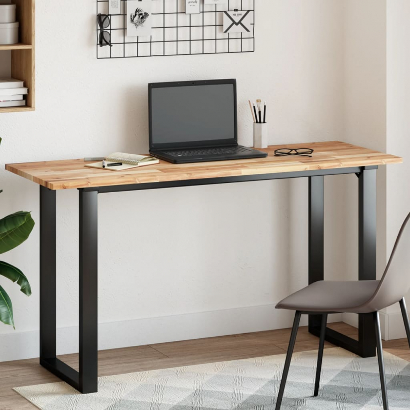 Tischplatte Rechteckig 160x50x2 cm Massivholz Akazie