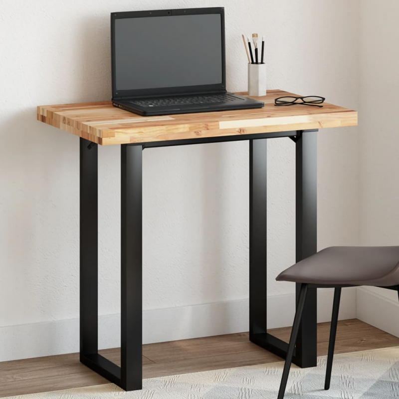 Tischplatte Rechteckig 60x50x4 cm Massivholz Akazie