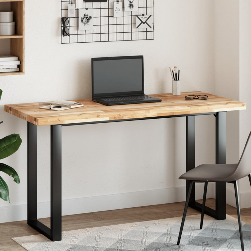 Tischplatte Rechteckig 120x60x4 cm Massivholz Akazie