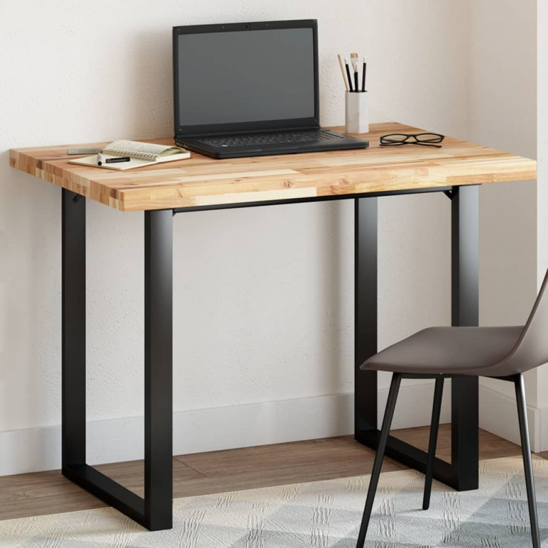 Tischplatte Rechteckig 120x70x4 cm Massivholz Akazie