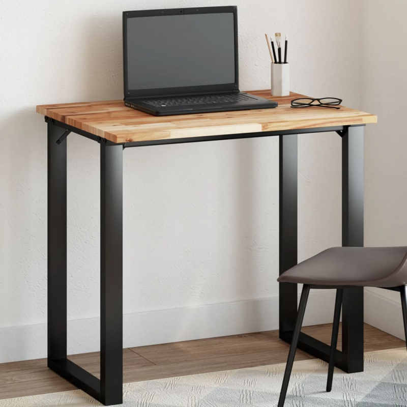 Tischplatte Rechteckig 80x60x2 cm Massivholz Akazie
