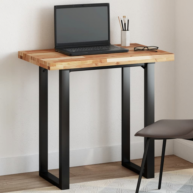 Tischplatte Rechteckig 80x50x4 cm Massivholz Akazie