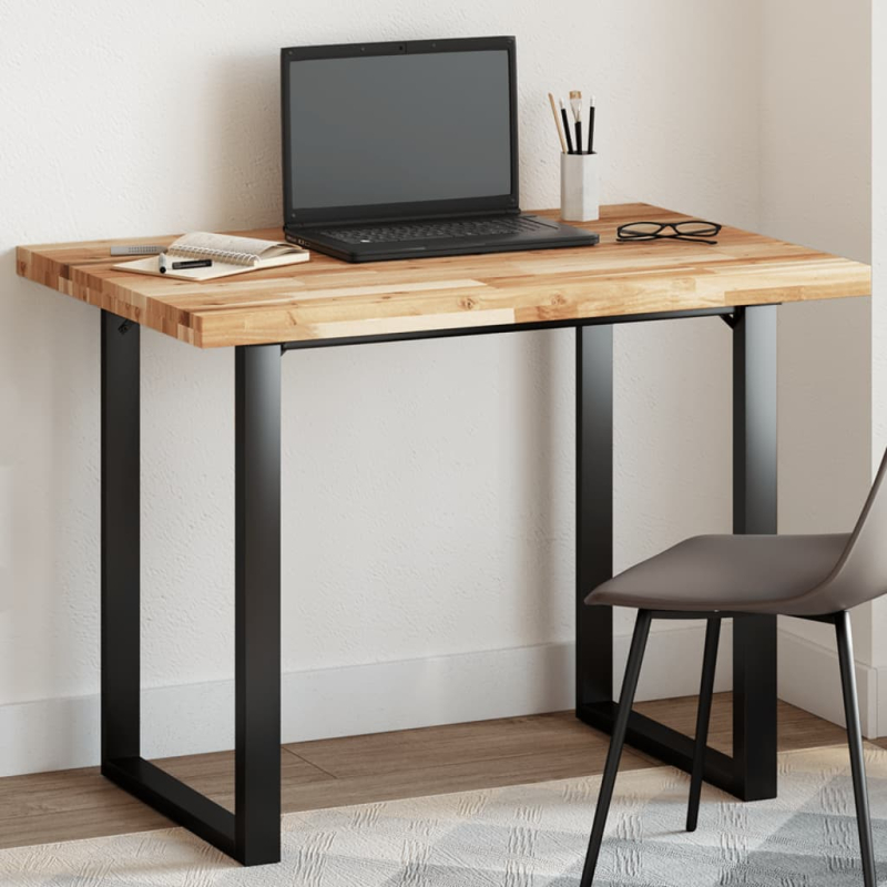 Tischplatte Rechteckig 80x70x4 cm Massivholz Akazie