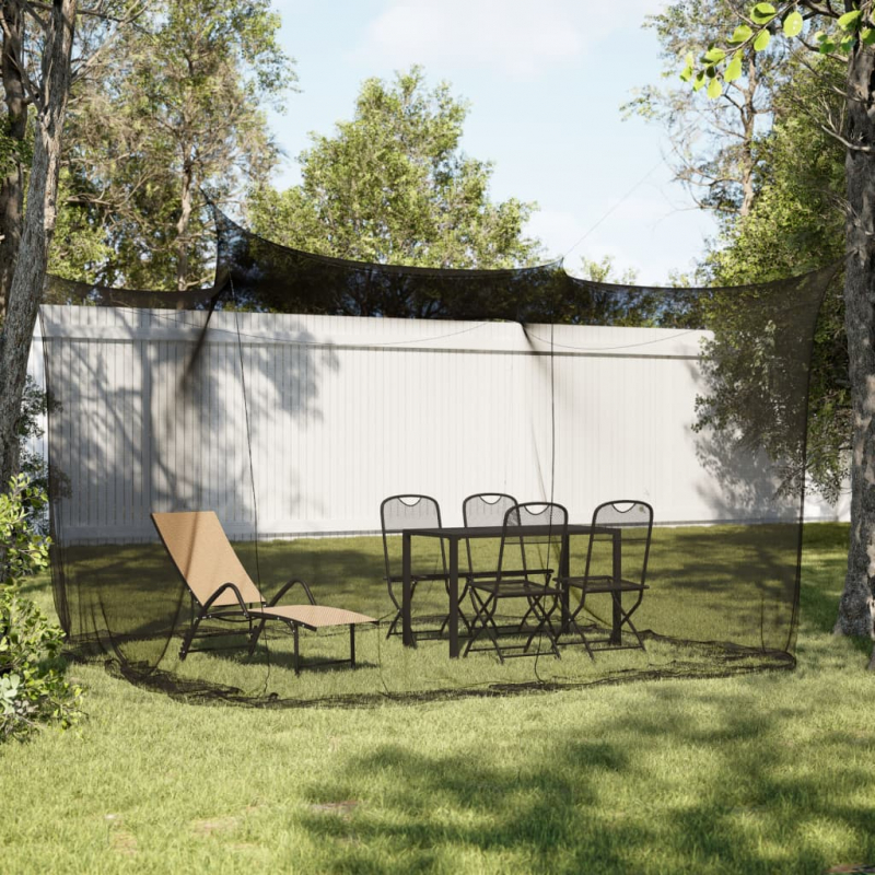 Moskitonetz Indoor Outdoor 156 Mesh Schwarz 300x300x250 cm