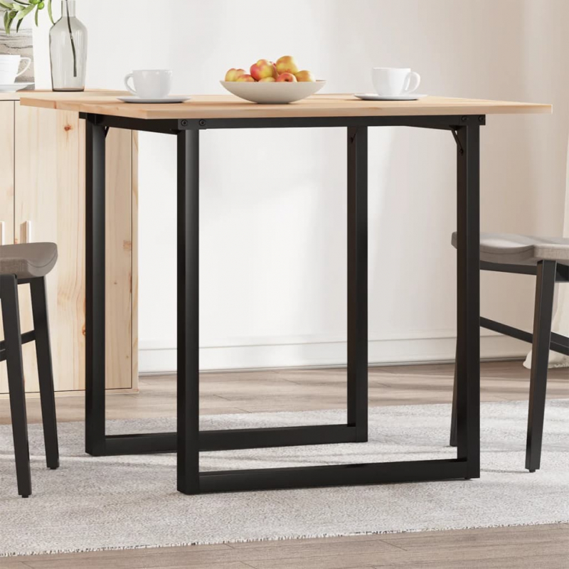 Esstisch O-Gestell 90x90x75cm Massivholz Kiefer und Stahl