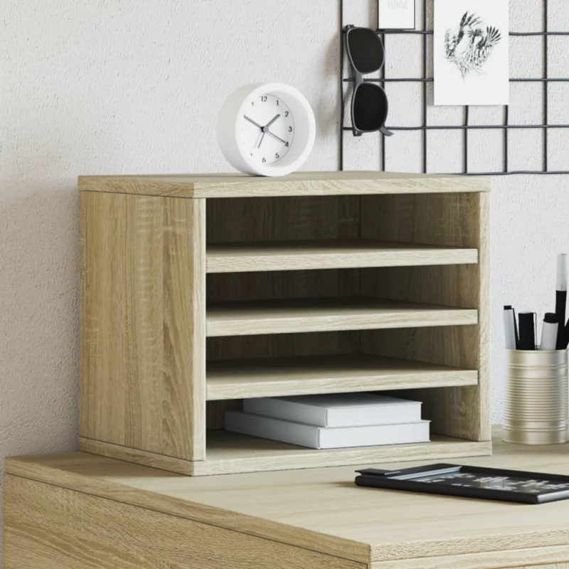 Schreibtisch-Organizer Sonoma-Eiche 36x26x29,5 cm Holzwerkstoff