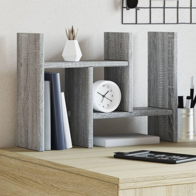 Schreibtisch-Organizer Grau Sonoma 34,5x15,5x35,5 Holzwerkstoff
