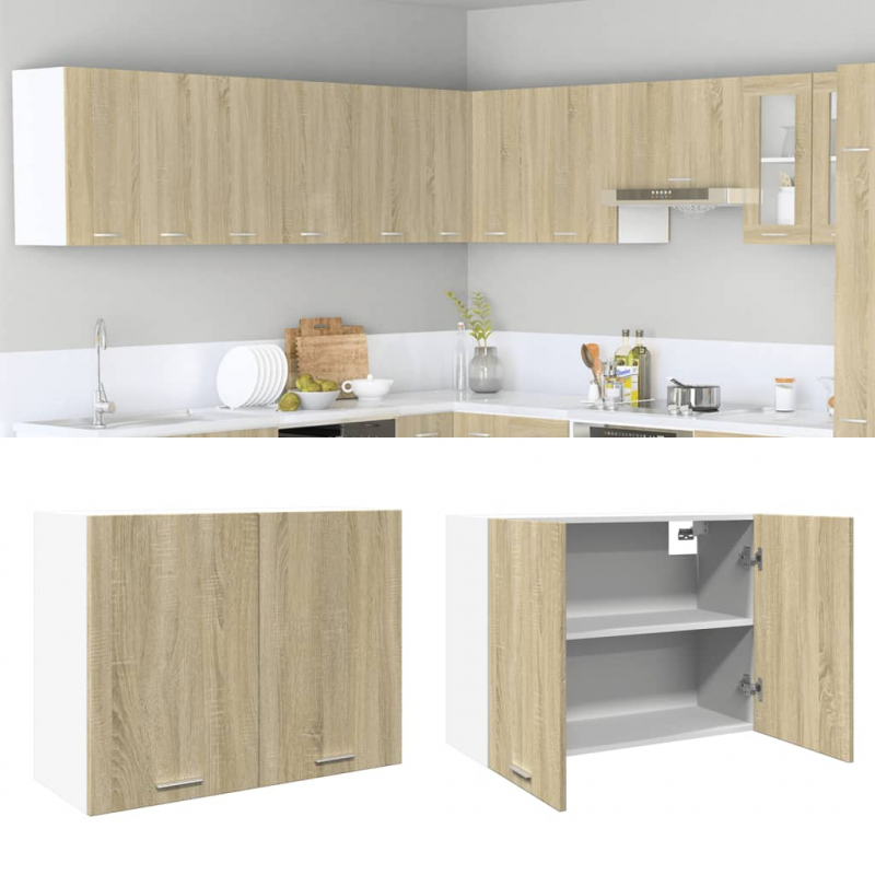 Hängeschrank Sonoma-Eiche 80x31x60 cm Holzwerkstoff