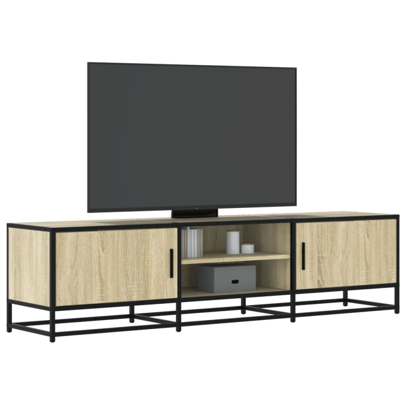 TV-Schrank Sonoma-Eiche 160x35x41 cm Holzwerkstoff und Metall