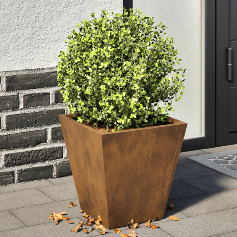 Pflanzkübel 2 Stk. 30x30x30 cm Wetterfester Stahl