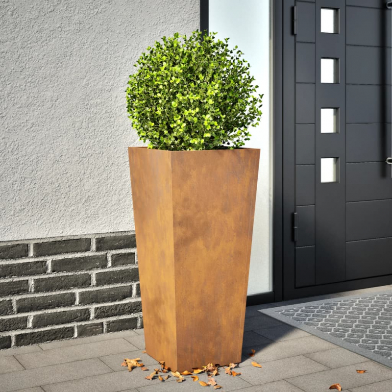 Pflanzkübel 35x35x75 cm Wetterfester Stahl