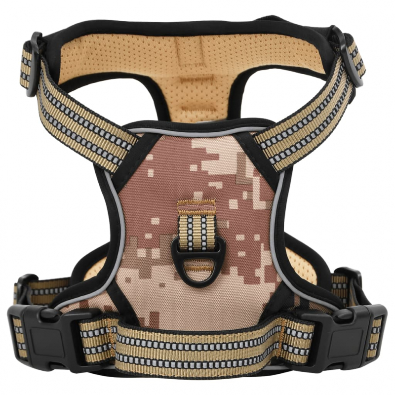 Hundegeschirr mit Leine & Halsband Verstellbar Camouflage L