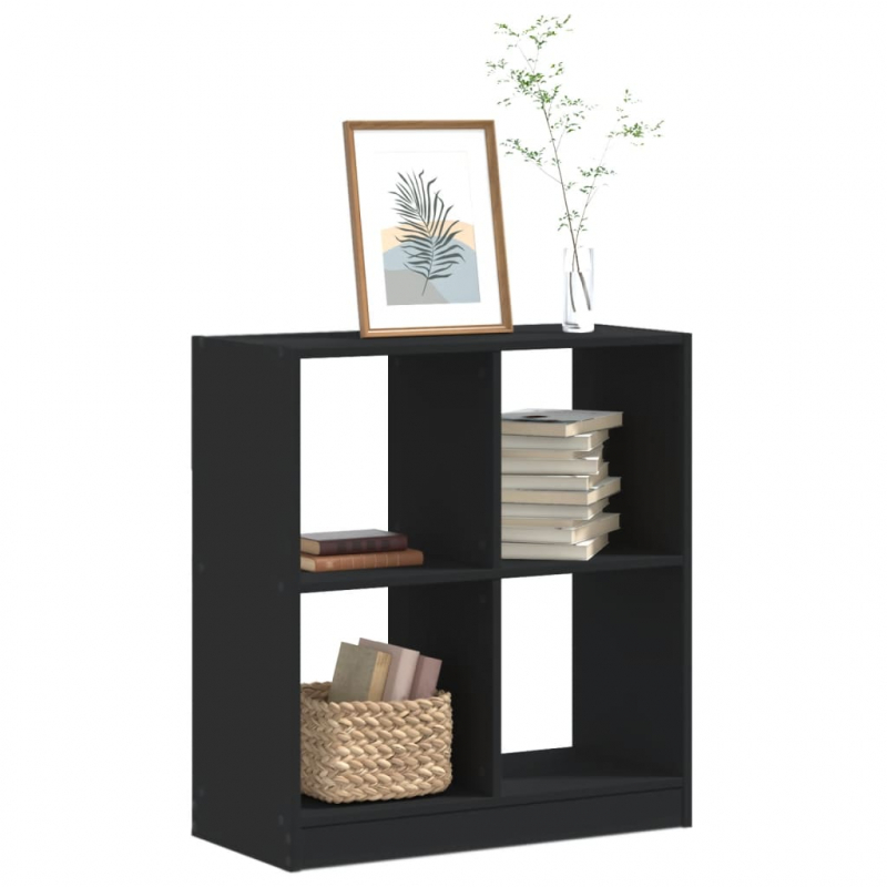 Bücherregal Schwarz 68,5x32x75 cm Holzwerkstoff