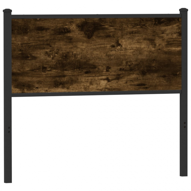Kopfteil Räuchereiche 100 cm Holzwerkstoff und Stahl