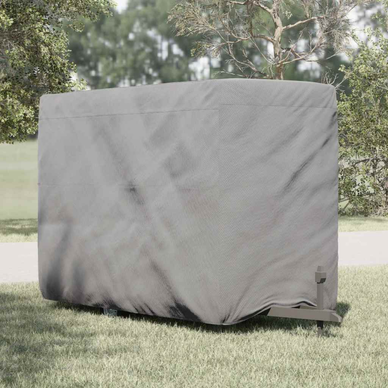 Schutzhülle für Pferdeanhänger Grau 376x168x240 cm Vliesstoff