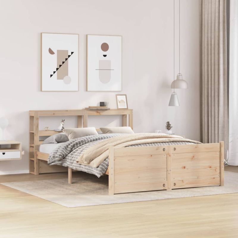 Bettgestell mit Kopfteil ohne Matratze 160x200 cm