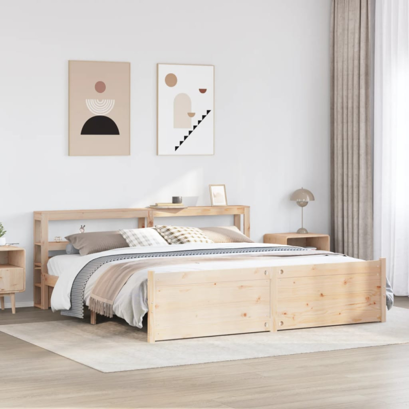 Bettgestell mit Kopfteil ohne Matratze 180x200 cm