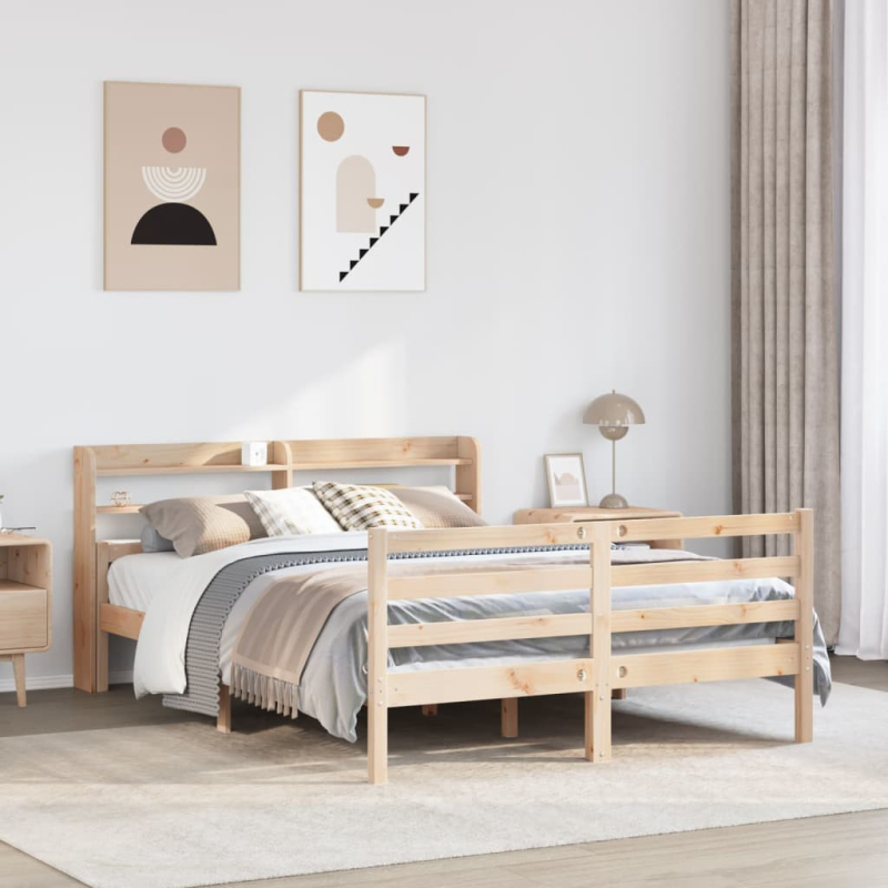 Bettgestell mit Kopfteil ohne Matratze 160x200 cm