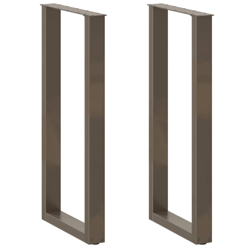 Couchtischbeine U-Form 2 Stk. Naturstahl 40x(100-101) cm Stahl