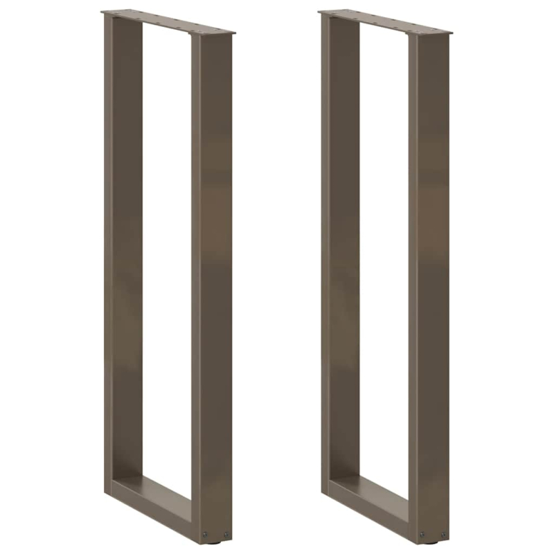Couchtischbeine U-Form 2 Stk. Naturstahl 40x(110-111) cm Stahl