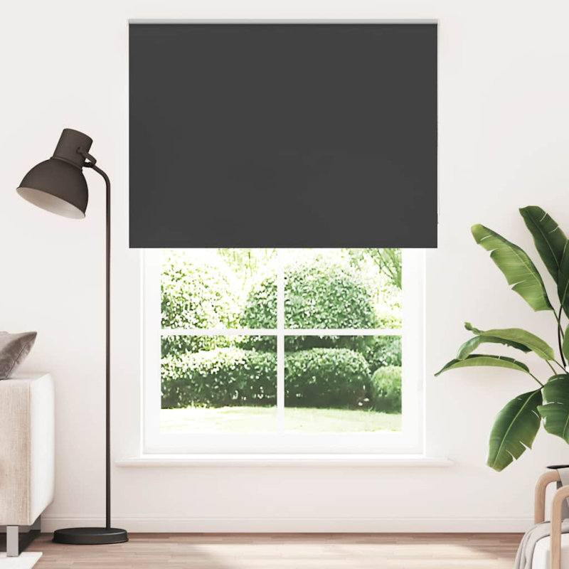 Verdunkelungsrollo Schwarz 150x210 cm Stoffbreite 146,6 cm
