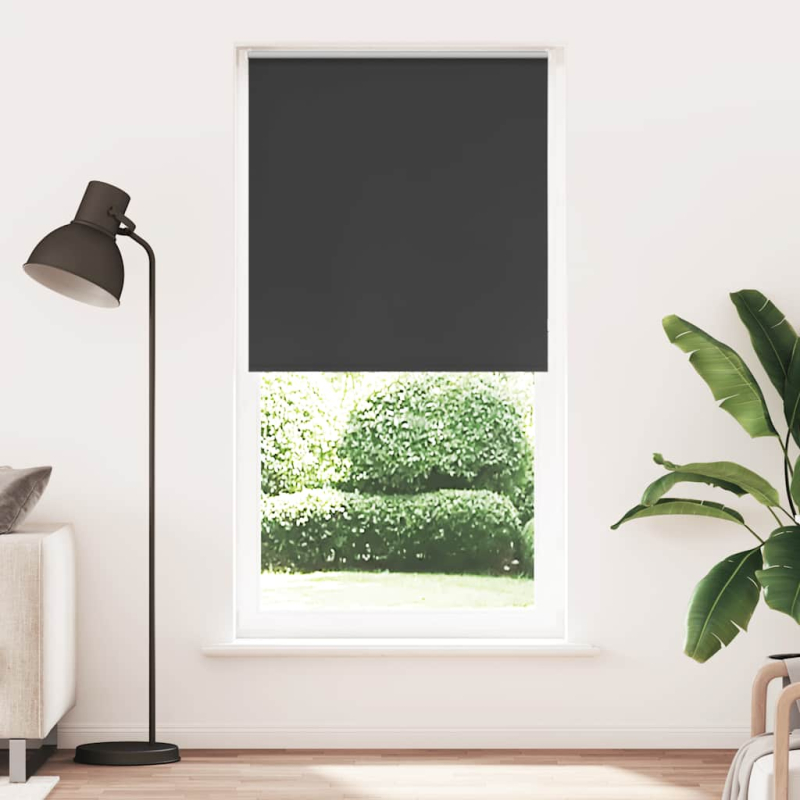 Verdunkelungsrollo Schwarz 110x230 cm Stoffbreite 105,7 cm