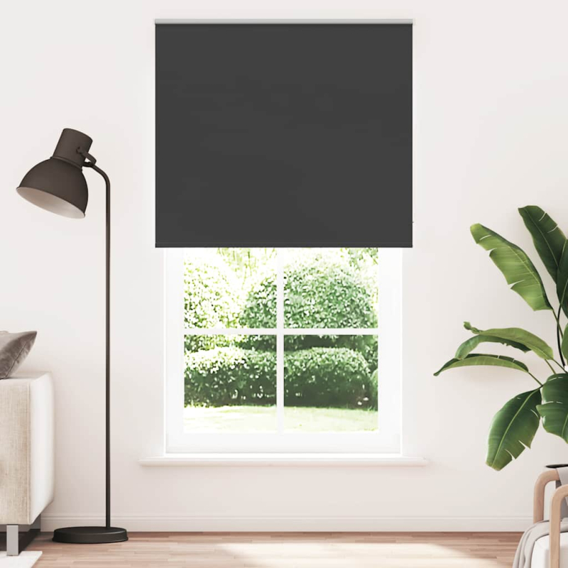Verdunkelungsrollo Schwarz 135x230 cm Stoffbreite 131,6 cm